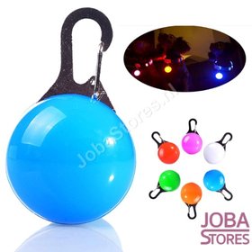 Led Lichtbol met clip voor honden halsband (Blauw)