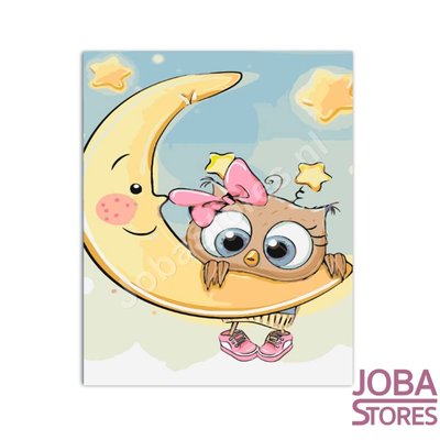 Painting by number Moon Baby 20x30cm (on frame)