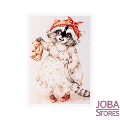 Paint by number Raccoon 30x40cm (on frame)