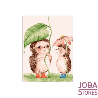 Painting by number Hedgehogs 20x30cm (on frame)