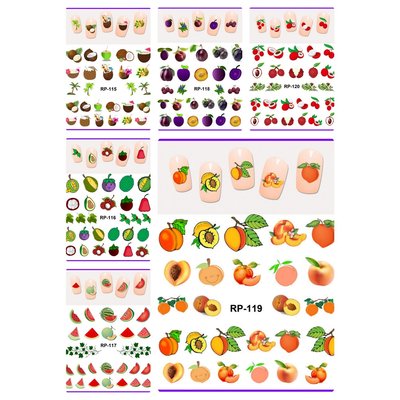 Nail Sticker Set Fruit (150 stickers)