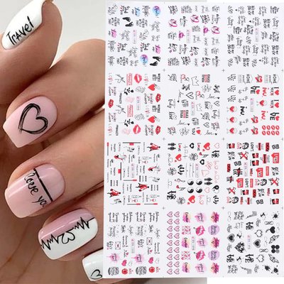 Nail Sticker Set Love (250 stickers)