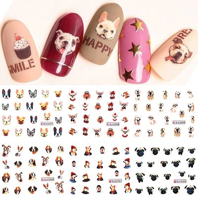 Nail Sticker Set Dogs (220 stickers)