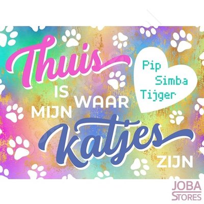 Diamond Painting Custom Cats Rainbow (30x40cm)