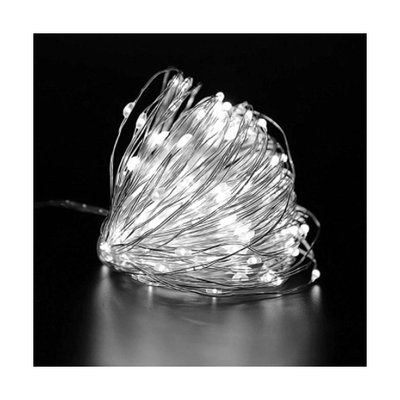 Light String for Diamond Painting Ornaments / Wreaths (1 Meter - Batteries - White)