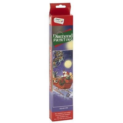 Grafix Diamond Painting Christmas Sleigh 30x40cm - Round