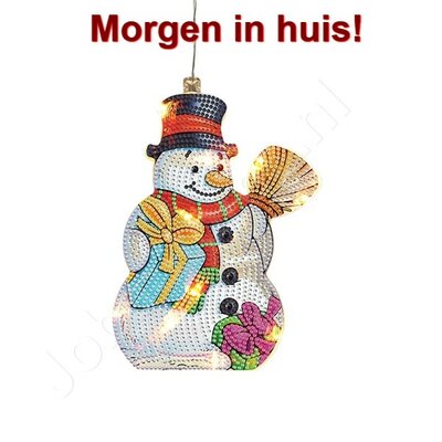 Diamond Painting Hanging Christmas Lamp (Snowman)