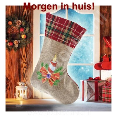 Diamond Painting Christmas Sock 07 (Candle/30cm)