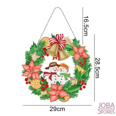 Diamond Painting Christmas Wreath with lighting 007