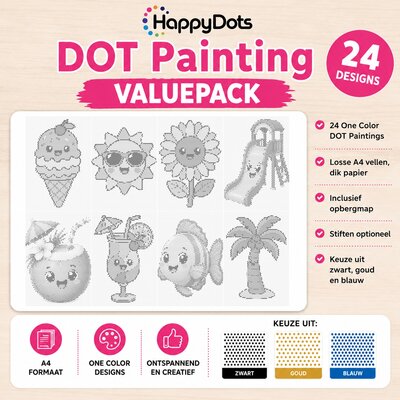 HappyDots DOT Painting Value Pack Summer (24 pieces)