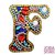 Diamond Painting Sleutelhanger Alfabet Letter F