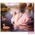 Diamond Painting Zwanen met jongen 45x50cm