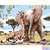 Schilderen op nummer Olifant & Giraf 40x50cm