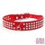 Honden Halsband Bling Rood M