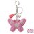 Bling Sleutelhanger Vlinder Roze Klein