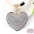 Bling Sleutelhanger Hart Zwart