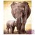 Diamond Painting Olifant met kalf 40x50cm