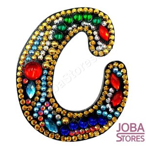 Diamond Painting Sleutelhanger Alfabet Letter C