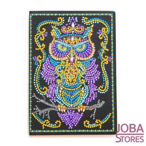 Diamond Painting Notitieboek Uil 01