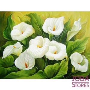 Diamond Painting Witte Bloemen 20x25cm