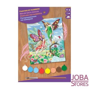 Schilderen op nummer "Sequin Art" Junior Feeën