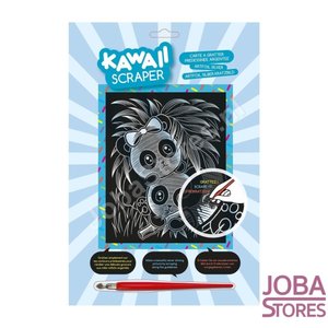 Kras Tekening Junior "Sequin Art" Panda Zilver