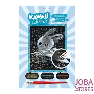 Kras Tekening Junior "Sequin Art" Konijntje Zilver