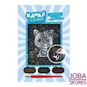 Kras Tekening Junior "Sequin Art" Kitten Zilver