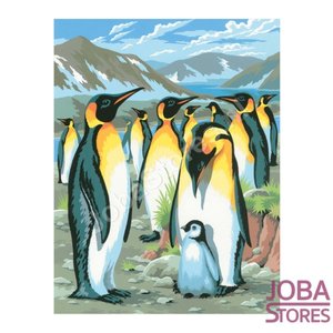 Schilderen op nummer "Sequin Art" Junior Pinguins