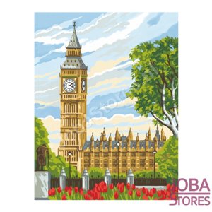 Schilderen op nummer "Sequin Art" Junior Big Ben