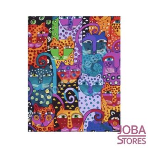 Schilderen op nummer Gekleurde Katten 40x50cm