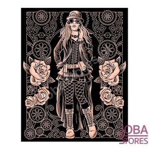 Kras Tekening Senior "Sequin Art" Tijdreiziger Rose Gold