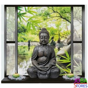 Diamond Painting Buddha in raam 40x40cm