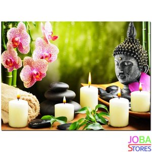 Diamond Painting Buddha Kaarsen 40x30cm