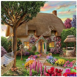 Diamond Painting Huisje 40x40cm 