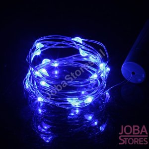 OP=OP Mini Led Verlichting Kurk 20 leds Blauw