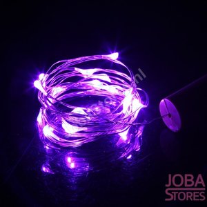OP=OP Mini Led Verlichting Kurk 20 leds Paars