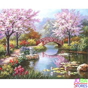 Schilderen op nummer Japanse Tuin 40x50cm