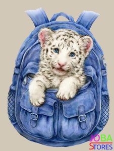 Diamond Painting Tas met tijgertje 30x40cm