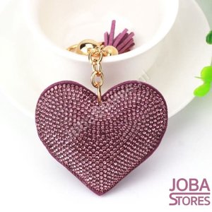 OP=OP Bling Sleutelhanger Hart Paars