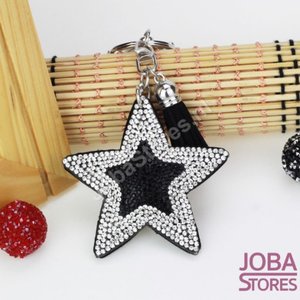 OP=OP Bling Sleutelhanger Ster Zwart