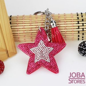 OP=OP Bling Sleutelhanger Ster Donker Roze