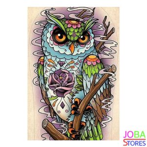 Diamond Painting Uil 40x55cm